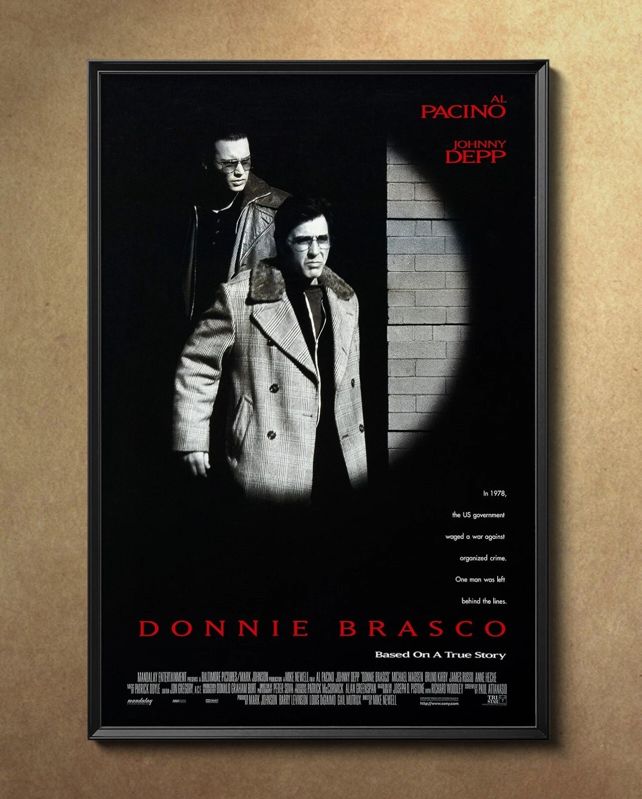 Donnie Brasco Movie Poster 24"x 36" - Autographed